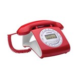 Ficha técnica e caractérísticas do produto Telefone Retrô Vermelho C/identificador e Viva-voz Intelbrás