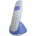 Telefone S/fio Digital C/ Ident de Chamadas Moto700b Branco/azul Motorola