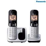 Ficha técnica e caractérísticas do produto Telefone Sem Fio + 1 RAMAL KX-TGC212LB1 Panasonic