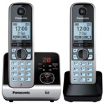 Ficha técnica e caractérísticas do produto Telefone Sem Fio com Base + Ramal KX-TG6722 Preto/Prata Panasonic - Panasonic