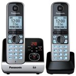 Ficha técnica e caractérísticas do produto Telefone Sem Fio com Base + Ramal Kx-Tg6722 Preto/Prata Panasonic