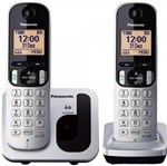 Ficha técnica e caractérísticas do produto Telefone Sem Fio com ID Base + Ramal KX-TGC212LB1 Cinza PANA - Panasonic