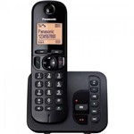 Telefone Sem Fio com Id/Secretária/Viva Voz Kx-Tgc220lbb Preto Panasonic