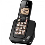 Ficha técnica e caractérísticas do produto Telefone Sem Fio com Viva Voz KX-TGC350LBB - Panasonic