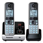 Ficha técnica e caractérísticas do produto Telefone Sem Fio Combo Base 1 Ramal Preto e Prata Panasonic Kx-Tg6722lbb