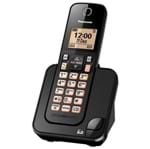 Ficha técnica e caractérísticas do produto Telefone Sem Fio Digital Viva Voz Kx-tgc350lb Preto Panasonic Panasonic