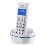 Ficha técnica e caractérísticas do produto Telefone Sem Fio Elgin TSF-5001 Dect 6.0 Bina Branco e Azul
