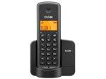 Telefone Sem Fio Elgin TSF8001 - Identificador de Chamada Viva Voz Preto