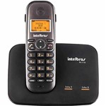 Telefone Sem Fio Intelbras para Duas Linhas TS 5150 - Preto