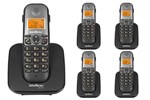 Ficha técnica e caractérísticas do produto Telefone Sem Fio Intelbras TS 5120 Viva-Voz 1,9 GHz DECT 6.0 + 4 Ramal TS 5121 Viva-Voz 1,9 GHz DECT 6.0