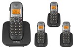 Ficha técnica e caractérísticas do produto Telefone Sem Fio Intelbras TS 5120 Viva-Voz 1,9 GHz DECT 6.0 + 3 Ramal TS 5121 Viva-Voz 1,9 GHz DECT 6.0