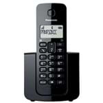 Ficha técnica e caractérísticas do produto Telefone Sem Fio KX-TGB110LBB, Identificador de Chamadas Preto Panasonic