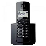 Ficha técnica e caractérísticas do produto Telefone Sem Fio KX-TGB110LBB Preto com Identificador de Chamadas - Panasonic