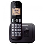Ficha técnica e caractérísticas do produto Telefone Sem Fio Kx-Tgc210Lbb Preto Dect 6.0, Viva-Voz - Panasonic