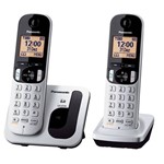Ficha técnica e caractérísticas do produto Telefone Sem Fio Kx-tgc212lb + 1 Ramal Prata Panasonic
