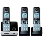 Ficha técnica e caractérísticas do produto Telefone Sem Fio Panasonic Kx-tg6713lbb com Base e 2 Ramais - Preto