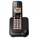 Ficha técnica e caractérísticas do produto Telefone Sem Fio Panasonic KX-TGC350LBB - Identificador de Chamada Viva Voz Preto