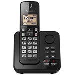 Ficha técnica e caractérísticas do produto Telefone Sem Fio Panasonic TGC360 com Atendimento Digital - Preto