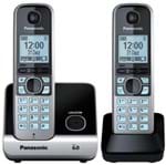 Ficha técnica e caractérísticas do produto Telefone Sem Fio Preto KX-TG6712LBB Panasonic