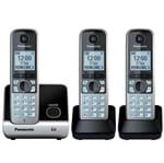 Ficha técnica e caractérísticas do produto Telefone Sem Fio Preto KX-TG6713LBB Panasonic