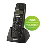 Ficha técnica e caractérísticas do produto Telefone Sem Fio Ramal Ts40r Preto Intelbras