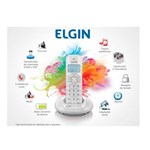Ficha técnica e caractérísticas do produto Telefone Sem Fio TSF 7600 Branco, Viva Voz, Identificador de Chamadas - Elgin