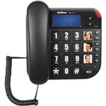 Ficha técnica e caractérísticas do produto Telefone TOK Facil com ID Preto Intelbras 4000073