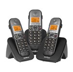 Ficha técnica e caractérísticas do produto Telefones Sem Fio Intelbras Icon Ts 5123 Preto Preto Viva Voz - TS5123