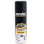 Tinta Spray Uso Geral 200ml Preto Fosco Vonder