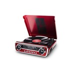 Ficha técnica e caractérísticas do produto Toca Discos ION MUSTANGLP 4 em 1 Retro Music Center Ford Mustang - Vermelho
