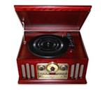 Ficha técnica e caractérísticas do produto Toca Discos Vintage Anos 40 CTX Classic Hi Fi AM FM Cassete CD Player Madeira