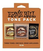 Ficha técnica e caractérísticas do produto Tone Pack Acoustic Ernie Ball Violao Aço 012 3313 Kit Com 3