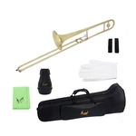 Ficha técnica e caractérísticas do produto Brand New Trombone de latão com chave SLADE bB Musical instruments Brass wind instruments Trombone