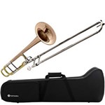 Ficha técnica e caractérísticas do produto Trombone de Vara Tenor Fá Si Bemol HSL-802L Laqueado Harmonics com Case
