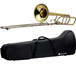 Ficha técnica e caractérísticas do produto Trombone de Vara Tenor Laqueado Bb/f Hsl-801l Harmonics