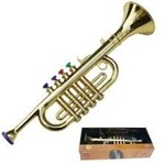 Ficha técnica e caractérísticas do produto Trompete Infantil Saxofone Musical Acustico Iniciantes para Crianças - Makeda