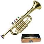 Ficha técnica e caractérísticas do produto Trompete Infantil Saxofone Musical Acustico Iniciantes para Crianças
