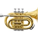 Trompete Pocket Bb HMT-500L Laqueado HARMONICS Dourado