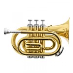 Ficha técnica e caractérísticas do produto Trompete Pocket Bb HMT-500L Laqueado - Harmonics - Harmonics