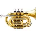 Ficha técnica e caractérísticas do produto Trompete Pocket BB HMT-500L Laqueado Harmonics - eu Quero Eletro