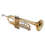Trompete Sib Bb Rose Brass Laqueado Dourado Harlem