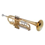 Ficha técnica e caractérísticas do produto Trompete Sib Bb Rose Brass Laqueado Dourado Harlem
