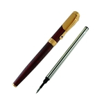 Ficha técnica e caractérísticas do produto Avançada Jinhao 9009 ágata vermelha jóias clipe Fountain Pen e Rollerball Pen Gife caneta