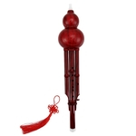 Ficha técnica e caractérísticas do produto Hulusi Tradicional Chinesa Hulusi Gourd Cucurbit flauta C / Bb Instrumento Musical étnico Professional