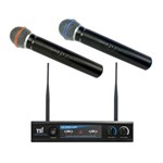 Ficha técnica e caractérísticas do produto TSI - Microfone Sem Fio Duplo de Mão UHF UD800