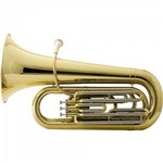 Tuba Bb 3/4 3 Pistos Hbbl332l Laqueada Harmonics