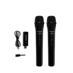 Ficha técnica e caractérísticas do produto UHF 3,5 milímetros USB 6,35 milímetros Microfone sem fio Megafone Handheld Mic com receptor para Karaoke Speech Altifalante