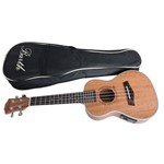 Ukulele Concert Barth Guitars Eletro Acustico Natural - EQ + Capa Bag Personalizada