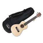 Ficha técnica e caractérísticas do produto Ukulele Concert Barth Guitars Eletro Acustico Natural - EQ + Capa Bag
