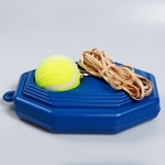Ficha técnica e caractérísticas do produto Única Pessoa Prática Tennis Ball para trás baixa instrutor Set com Banda corda longa de borracha elástica